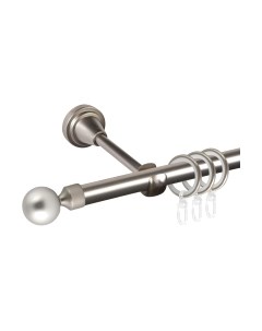 Карниз для штор АС ФОРОС Grace D16Г + заглушка Шар малый Ас форос