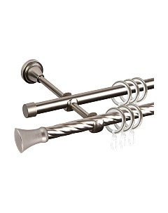 Карниз для штор АС ФОРОС Grace D16K/16Г + наконечники Монако Ас форос