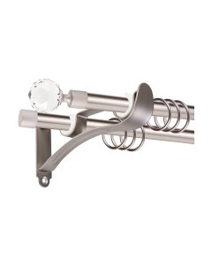 Карниз для штор АС ФОРОС Prime D16Г/16Г + наконечники Кристалл Ас форос