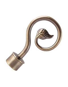 Набор наконечников для карниза АС ФОРОС Завиток одинарный D16 Ас форос