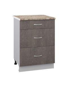 Шкаф-стол кухонный Кортекс-мебель Корнелия Лира НШ60р3ш