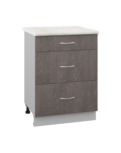 Шкаф-стол кухонный Кортекс-мебель Корнелия Лира НШ60р3ш