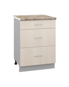 Шкаф-стол кухонный Корнелия Лира НШ60р3ш Кортекс-мебель