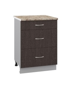 Шкаф-стол кухонный Кортекс-мебель Корнелия Лира НШ60р3ш