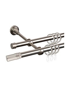 Карниз для штор АС ФОРОС Grace D16Г/16Г + наконечники Цилиндр Ас форос