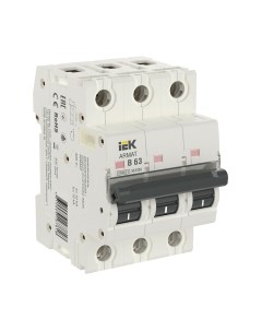 Выключатель автоматический IEK AR-M10N-3-B063 Iek