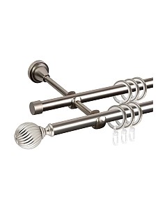 Карниз для штор АС ФОРОС Grace D16Г/16Г составной + наконечники Орион Ас форос