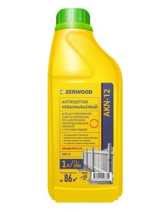 Антисептик невымываемый AKN-12 концентрат 1л Zerwood