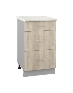 Шкаф-стол кухонный Кортекс-мебель Корнелия Лира НШ50р3ш