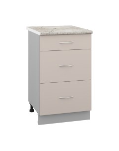 Шкаф-стол кухонный Кортекс-мебель Корнелия Лира НШ50р3ш