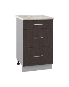 Шкаф-стол кухонный Кортекс-мебель Корнелия Лира НШ50р3ш