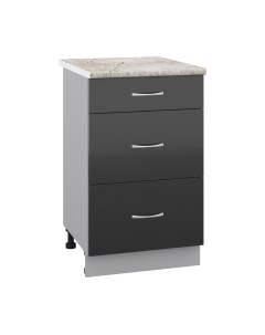 Шкаф-стол кухонный Кортекс-мебель Корнелия Лира НШ50р3ш