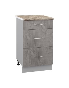 Шкаф-стол кухонный Кортекс-мебель Корнелия Лира НШ50р3ш