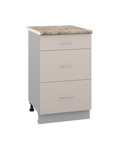 Шкаф-стол кухонный Кортекс-мебель Корнелия Лира НШ50р3ш