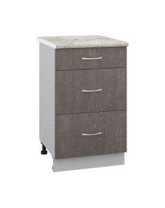 Шкаф-стол кухонный Кортекс-мебель Корнелия Лира НШ50р3ш