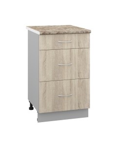 Шкаф-стол кухонный Кортекс-мебель Корнелия Лира НШ50р3ш