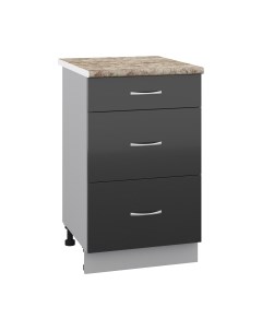 Шкаф-стол кухонный Кортекс-мебель Корнелия Лира НШ50р3ш