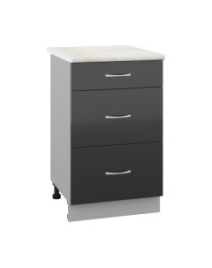 Шкаф-стол кухонный Кортекс-мебель Корнелия Лира НШ50р3ш