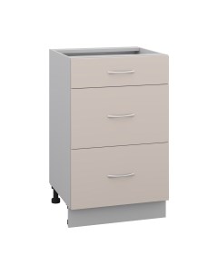 Шкаф-стол кухонный Кортекс-мебель Корнелия Лира НШ50р3ш без столешницы