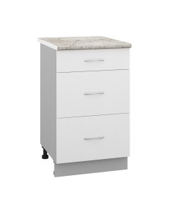 Шкаф-стол кухонный Кортекс-мебель Корнелия Лира НШ50р3ш