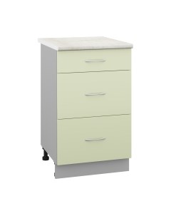 Шкаф-стол кухонный Кортекс-мебель Корнелия Лира НШ50р3ш