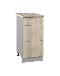 Шкаф-стол кухонный Кортекс-мебель Корнелия Лира НШ40р3ш