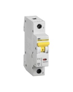 Выключатель автоматический IEK ВА47-60M 1Р 16А 6кА D / MVA31-1-016-D Iek