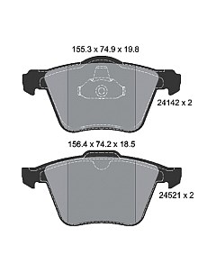 Тормозные колодки Textar 2414201