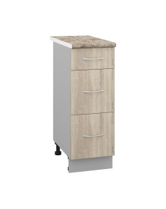 Шкаф-стол кухонный Кортекс-мебель Корнелия Лира НШ30р3ш