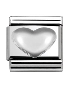 Звено для браслета NominatioN Объемное сердце 330106/01 Nomination