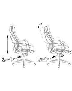 Кресло T-9950PL (черный) Бюрократ