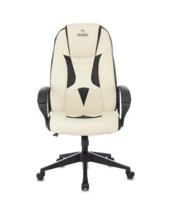 Кресло игровое 8 (1583543) белый/черный Zombie