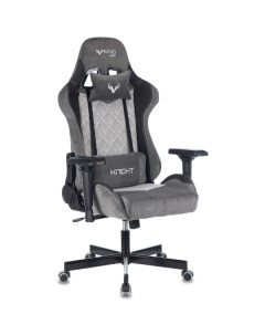 Кресло игровое Бюрократ VIKING 7 KNIGHT Fabric тк/экоко, сер ромб Zombie