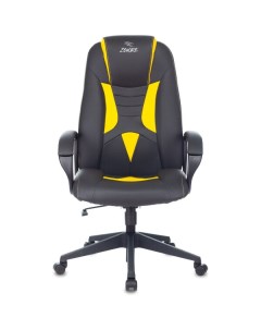 Кресло игровое 8 (1583540) черный/желтый Zombie