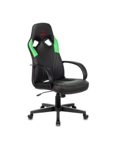 Кресло геймерское Бюрократ Runner (черный/зеленый) Zombie