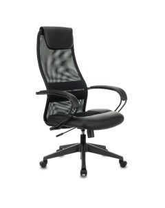 Кресло  CH-608 TW-01 TW-11 (сетка черный/иск кожа) Бюрократ