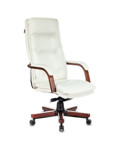 Кресло T-9927WALNUT (слоновая кость/дерево) Бюрократ