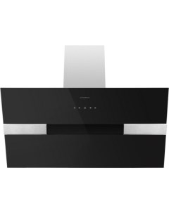 Вытяжка MERSEY 90 (нержавеющая сталь\черное стекло) Maunfeld