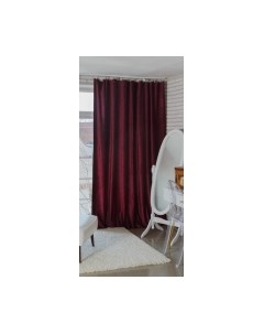 Штора Этель Валенсия вишневый / 10418429