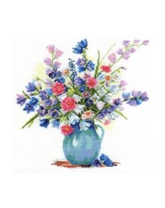 Набор для вышивания Колокольчики и астры / 2-19 Алиса