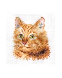 Набор для вышивания Животные в портретах. Рыжий кот / 0-207 Алиса