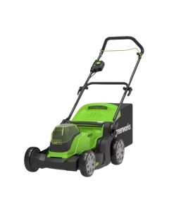 Газонокосилка аккумуляторная Greenworks G24X2LM41 2x24V 41см / 2512607UD