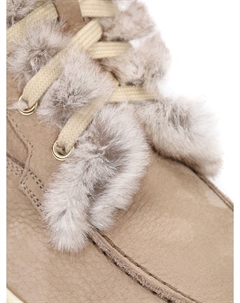 Ботинки из нубука на меху Santoni