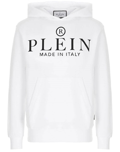 Худи хлопковое с принтом Philipp plein