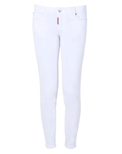 Джинсы белые зауженные Dsquared2