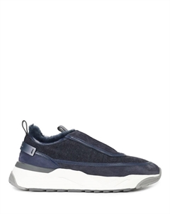 Кроссовки комбинированные на меху Santoni