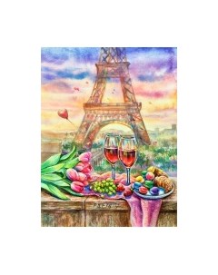 Картина по номерам Свидание в Париже / Х-3845 Рыжий кот