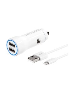 Зарядное устройство автомобильное Breaking А16 2USB + кабель USB-А-Lighning / 23200