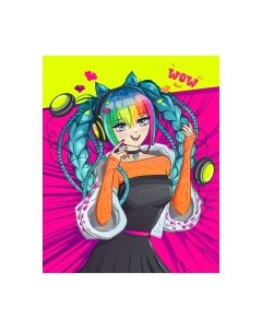 Картина по номерам В ритме музыки / Х-3980 Рыжий кот