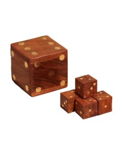 Набор кубиков для настольной игры Sima-Land В шкатулке / 9916830 Sima-land